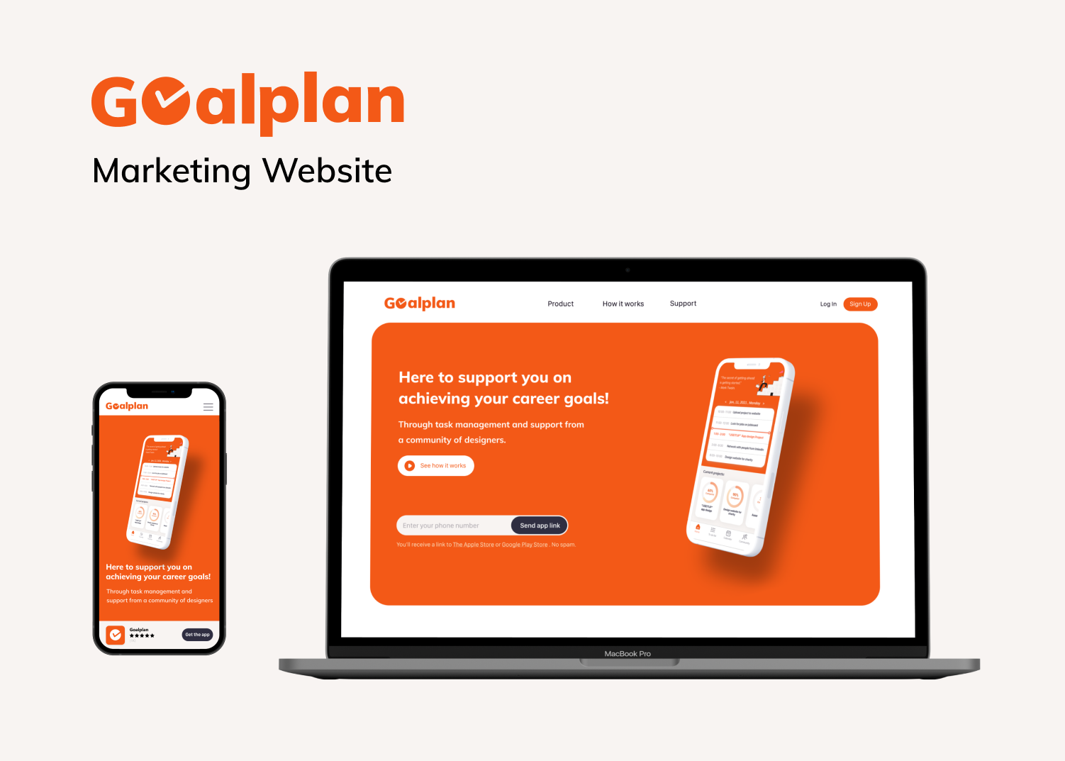 Marketing Website for Goalplan